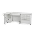 Kangaroo Sewing Furniture Wallaby II and Kookaburra Bundle Cabinet Set (Ash White)