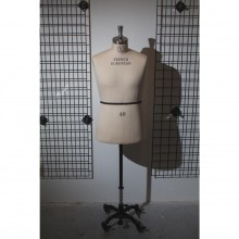 French European Mens Half Body Torso Dress Form