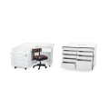 Kangaroo Sewing Furniture Studio Combo WHITE Kangaroo Joey and Dingo 2 Sewing Cabinets