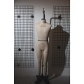 French European Mens Full Body With Removable Leg Dress Form
