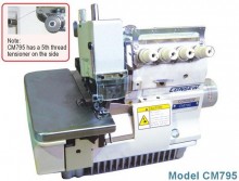 Consew CM795 2 Two Needle 5 Thread Overlock with Assembled Table and Servo Motor