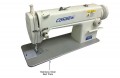 Consew 7360R 2SS Single Needle Lockstitch Sewing Machine with Assembled Table and Servo Motor